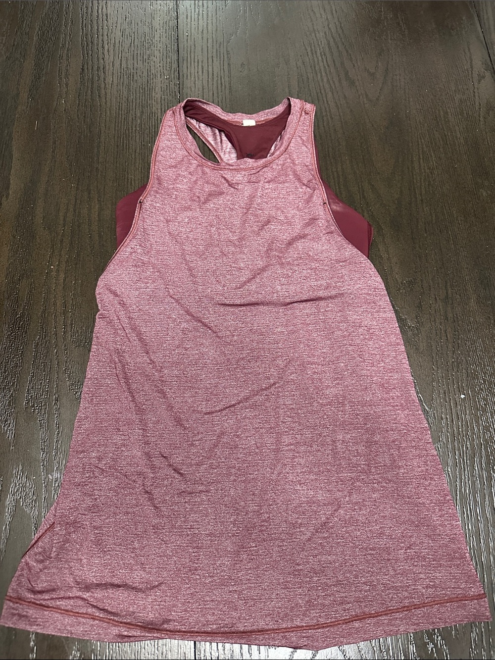lululemon athletica Heathered Maroon Racerback Tank